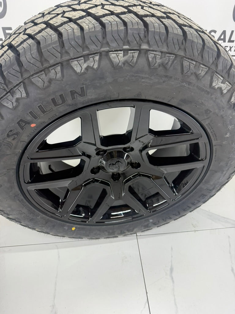 Sailun AT2 All Weather Tires on 18", 20" or 22" Ram 1500 Replica Rims 6x139