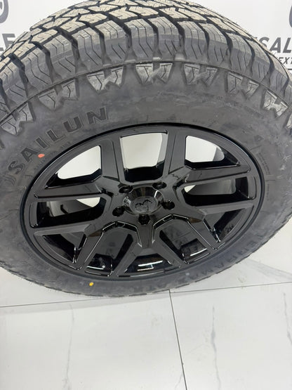 Sailun AT2 All Weather Tires on 18", 20" or 22" Ram 1500 Replica Rims 6x139