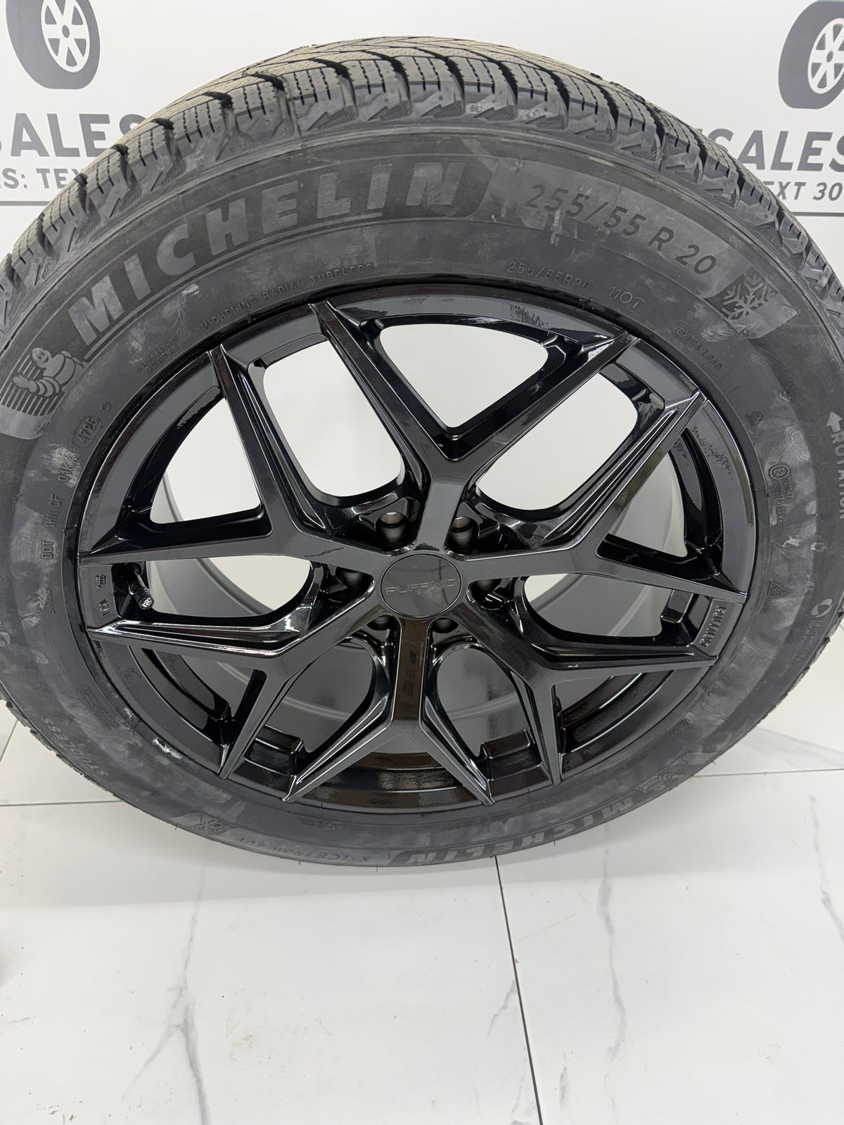 Michelin X-Ice Snow Winter Tires on 20" Ruffino Demon Rims 6x132