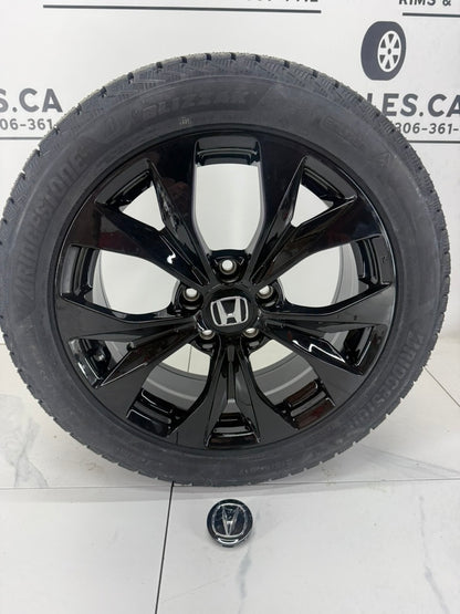 Bridgestone Blizzak Icepeak Winter Tires on 17" Replica Rims 5x114.3 Honda, Acura
