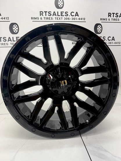 6×135 Black Fast HD Menace Rims – 18", 20", 22"