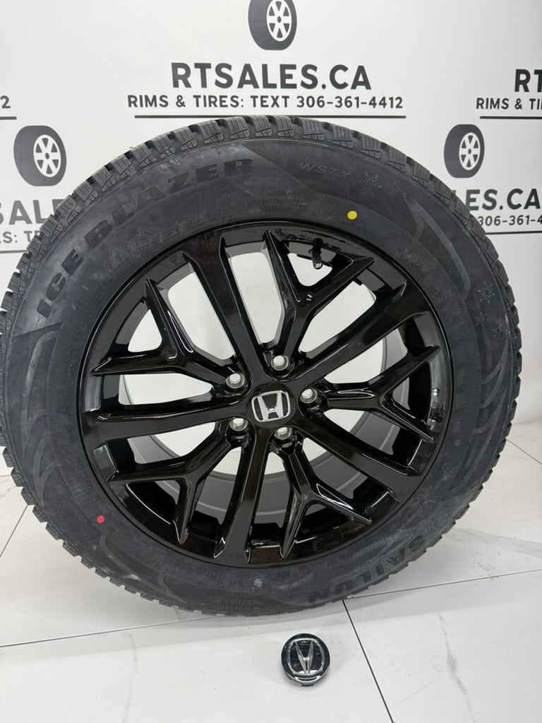 Sailun Ice Blazer WSTX Winter Tires on 18" Replica Rims 5x114.3 Honda, Acura