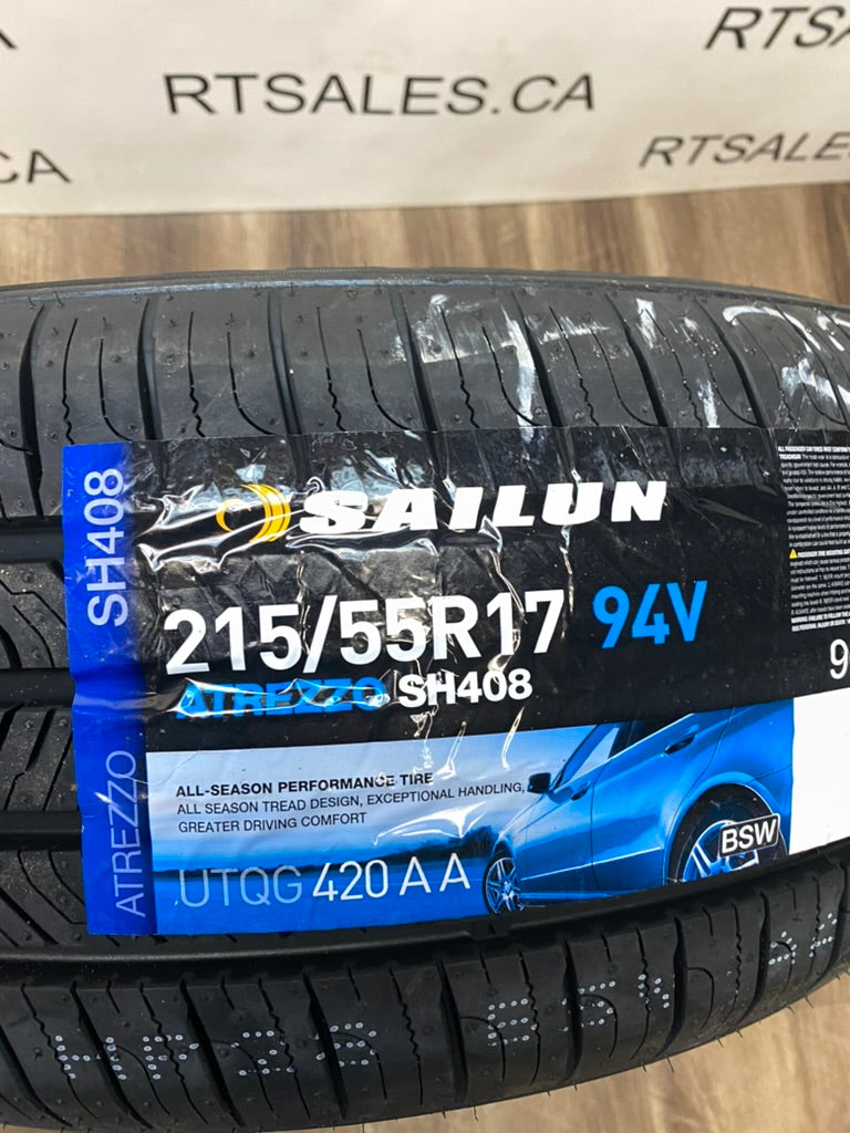 215/55/17 Sailun All Season tires 17 inch. 4 tires – R&T Sales