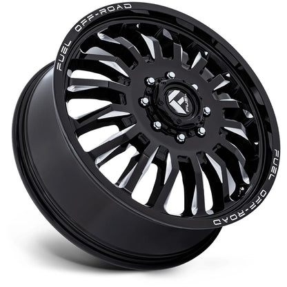 Fuel Arc Gloss Black Milled Dually Rims 20", 22"