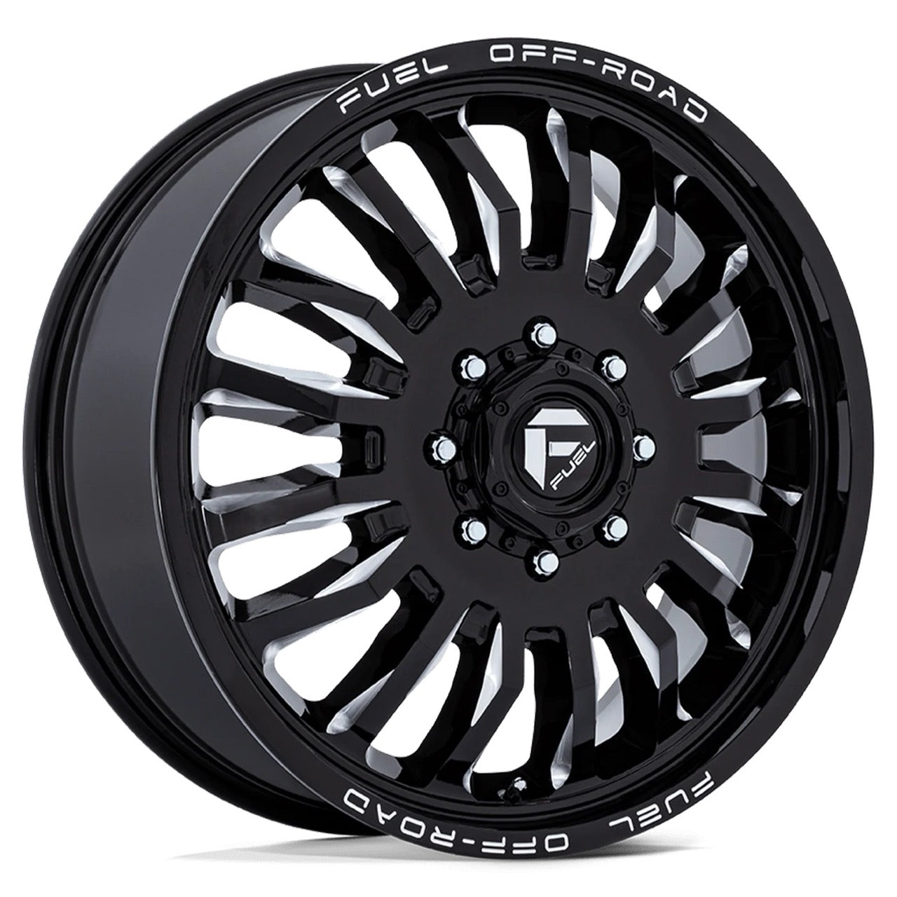 Fuel Arc Gloss Black Milled Dually Rims 20", 22"