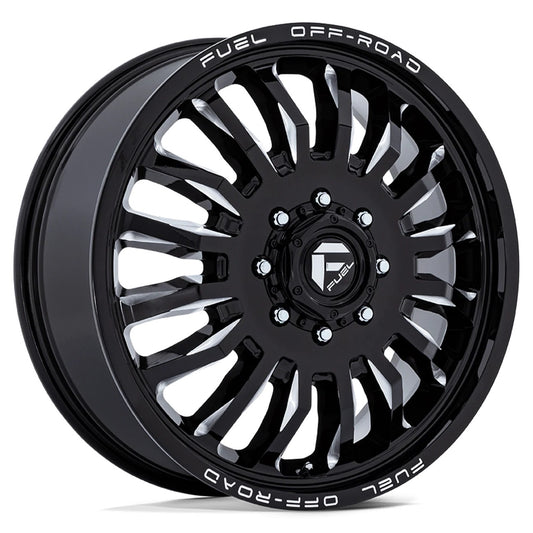Fuel Arc Gloss Black Milled Dually Rims 20", 22"