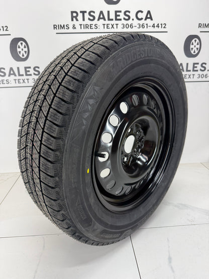 Bridgestone Blizzak Icepeak winter tire on a black steel rim - R&T Sales