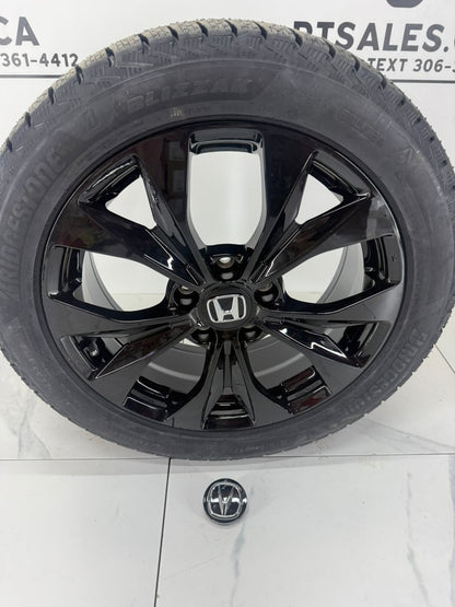 Bridgestone Blizzak Icepeak Winter Tires on 17" Replica Rims 5x114.3 Honda, Acura