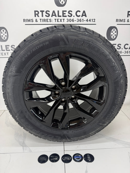 Cooper Endeavor Snow Claw Winter Tires on 17", 18", 19" or 20" Black RT Rims 5x108