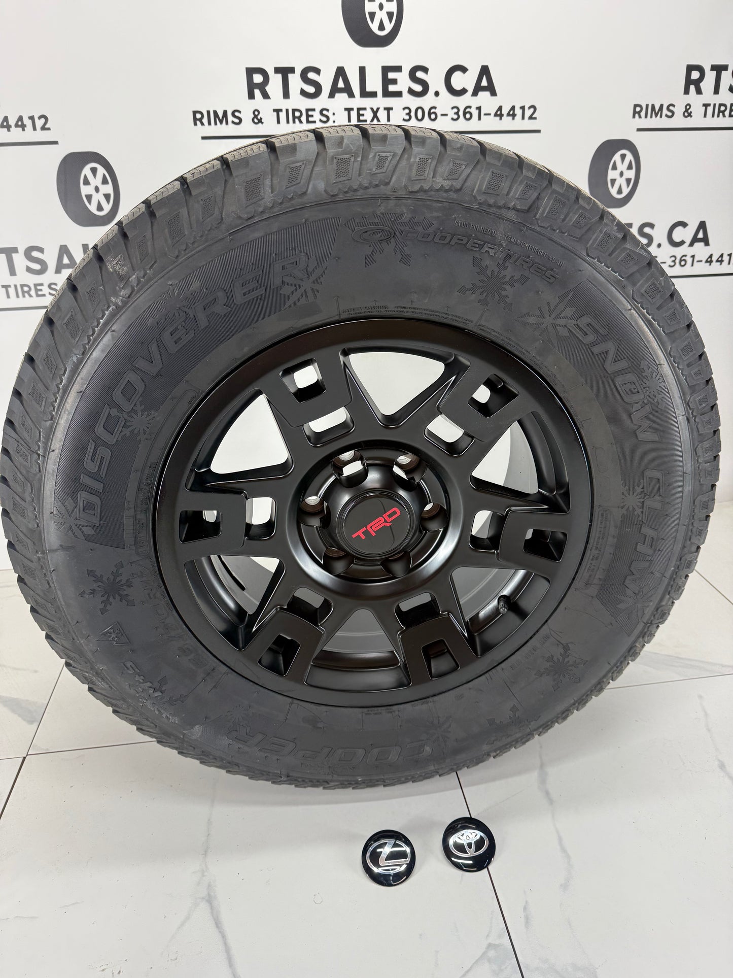 265/70/17 Cooper Snow Claw Winter Tires on 17" Rims 6x139