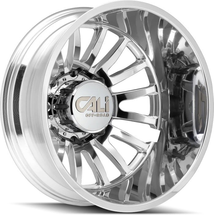 22x8.25 Cali Summit Polished Dually Rims