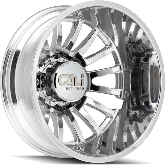 22x8.25 Cali Summit Polished Dually Rims