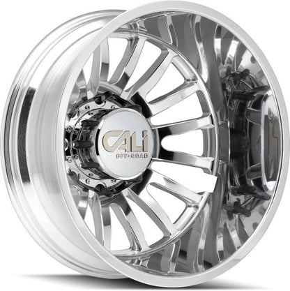 Cali Summit Polished dually rear wheel