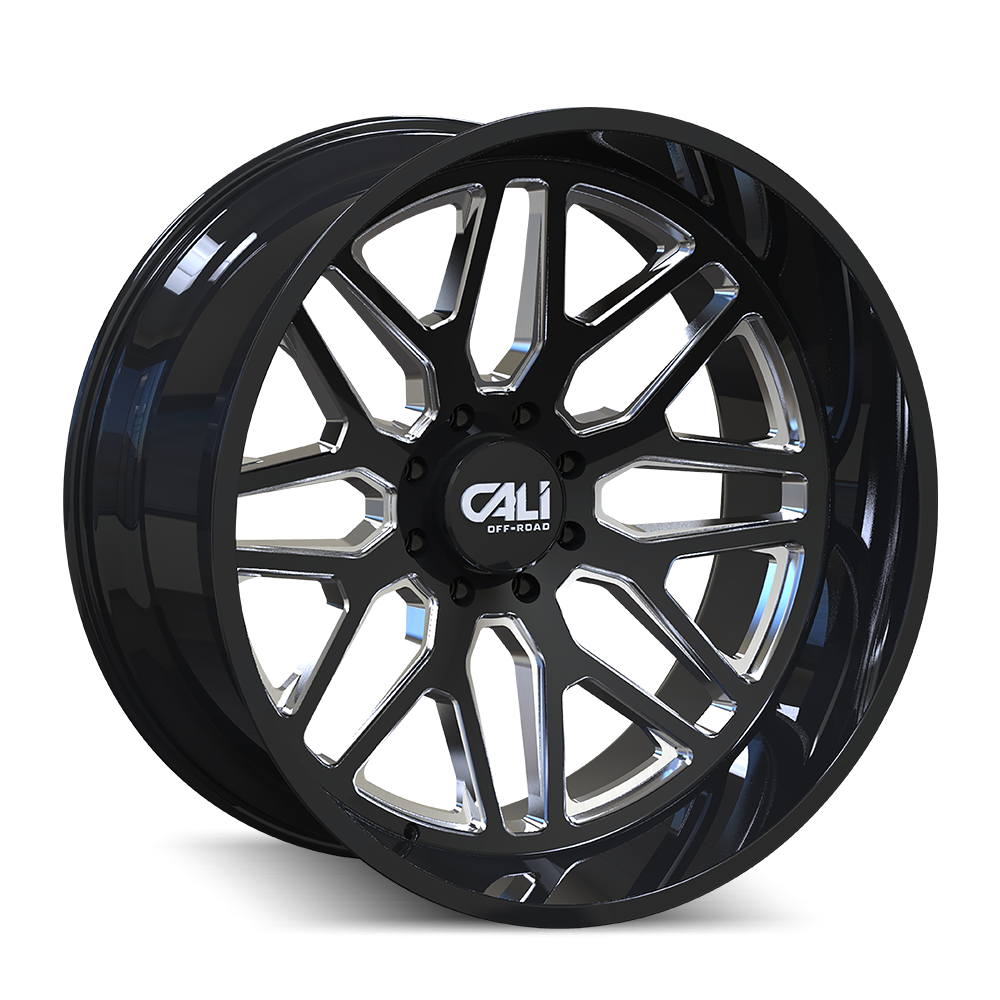 Cali Invader 9115 Black, Milled super single front wheel