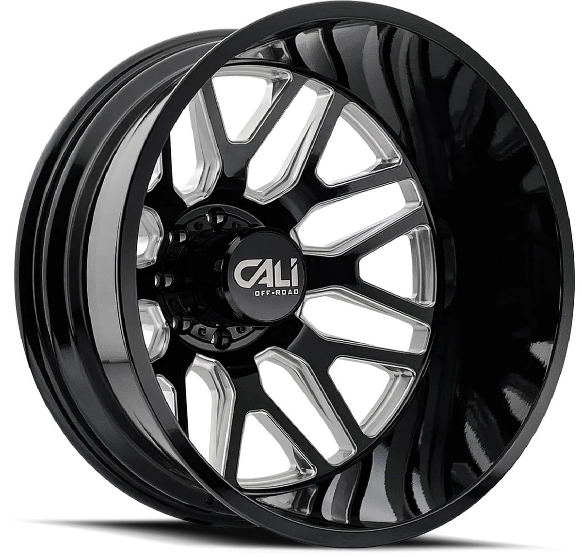 Cali Invader Black, Milled dually rear wheel