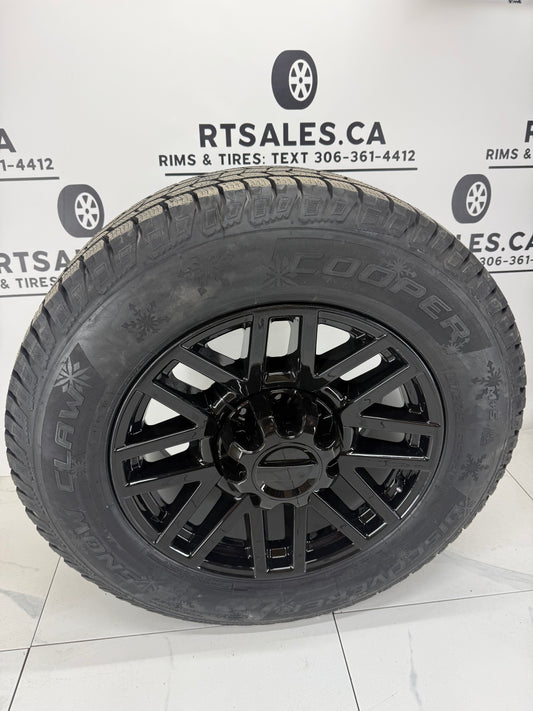 275/65/20 Cooper Snow Claw Winter Tires on 20" Ford Super Duty Replica Rims 8x170