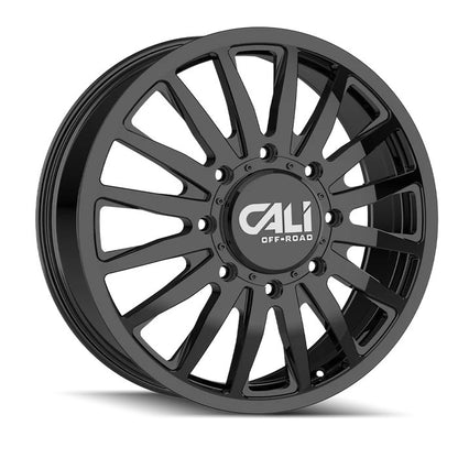 22x8.25 Cali Summit Gloss Black Dually Rims