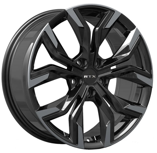 20x8 RTX R-Spec Venom Gloss Black Machined Rims 5x114.3