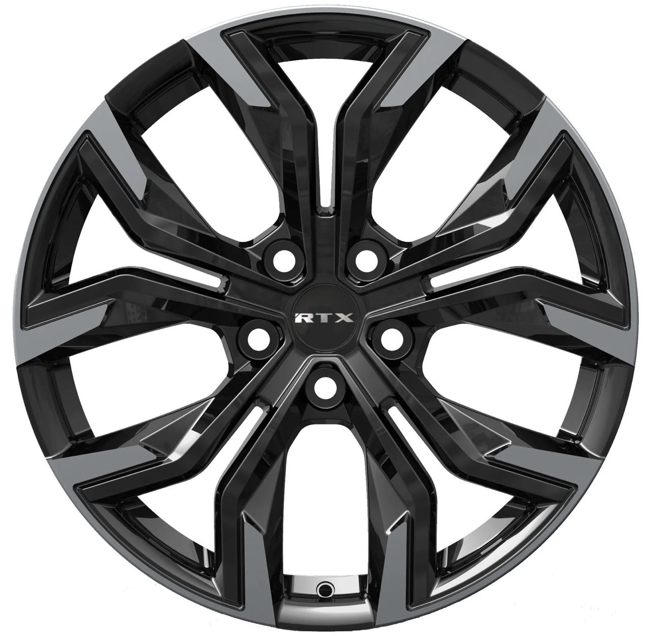 20x8 RTX R-Spec Venom Gloss Black Machined Rims 5x114.3
