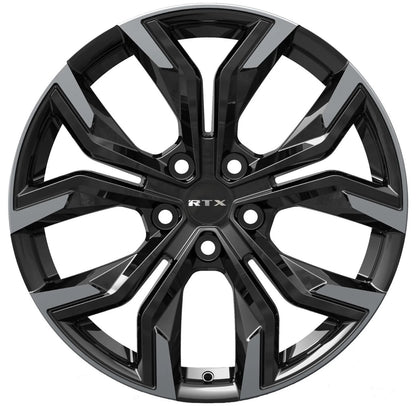 20x8 RTX R-Spec Venom Gloss Black Machined Rims 5x114.3