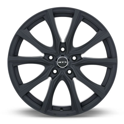 5x114.3 Matte Black RTX Contour 15", 16", 17", 18"