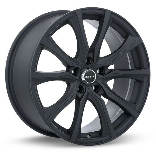 5x114.3 Matte Black RTX Contour 15", 16", 17", 18"