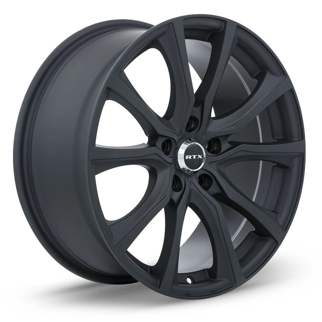 5x114.3 Matte Black RTX Contour 15", 16", 17", 18"