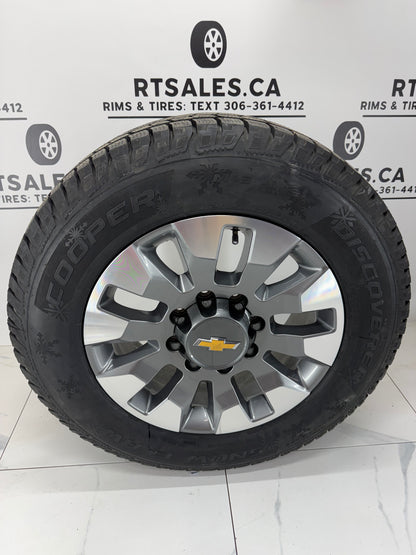 275/65/20 Cooper Snow Claw Winter Tires on 20" Chevy 2500/3500 Rims 8x180 (Takeoffs)