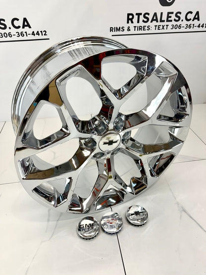 6×139.7 Chrome Snowflake Replika Rims – 20" & 22"
