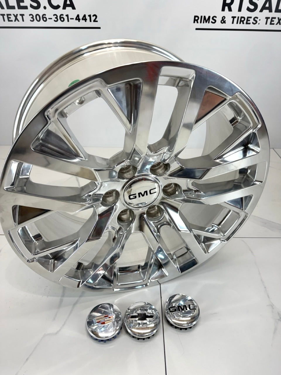 20x9 GM Denali Polished Replica Rims 6x139.7