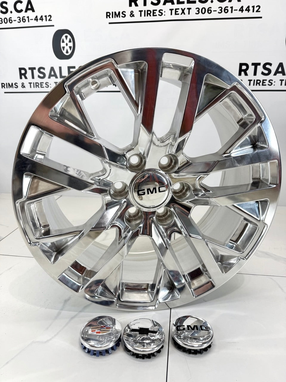 20x9 GM Denali Polished Replica Rims 6x139.7
