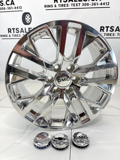 20x9 GM Denali Polished Replica Rims 6x139.7