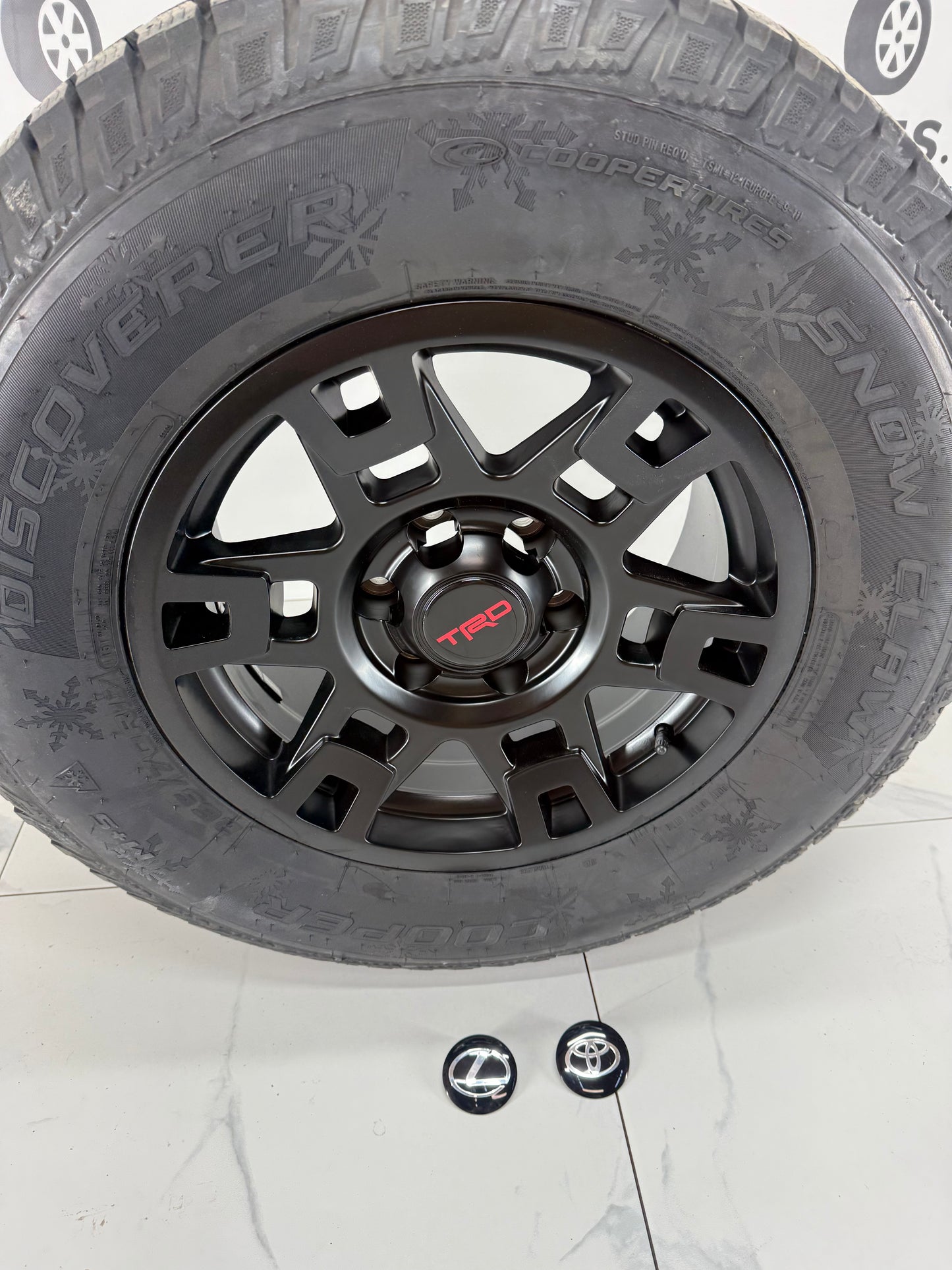 265/70/17 Cooper Snow Claw Winter Tires on 17" Rims 6x139