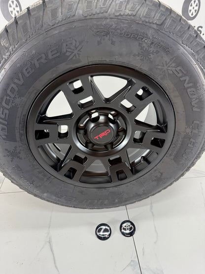 265/70/17 Cooper Snow Claw Winter Tires on 17" Rims 6x139