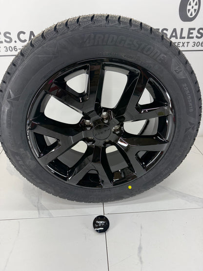 Bridgestone Blizzak Icepeak Winter Tires on 18" Replica 105 Rims 5x110