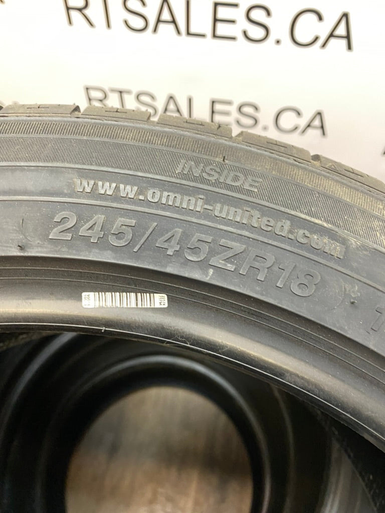 245/45/18 Radar Dimax 4 Season // A.W Tires