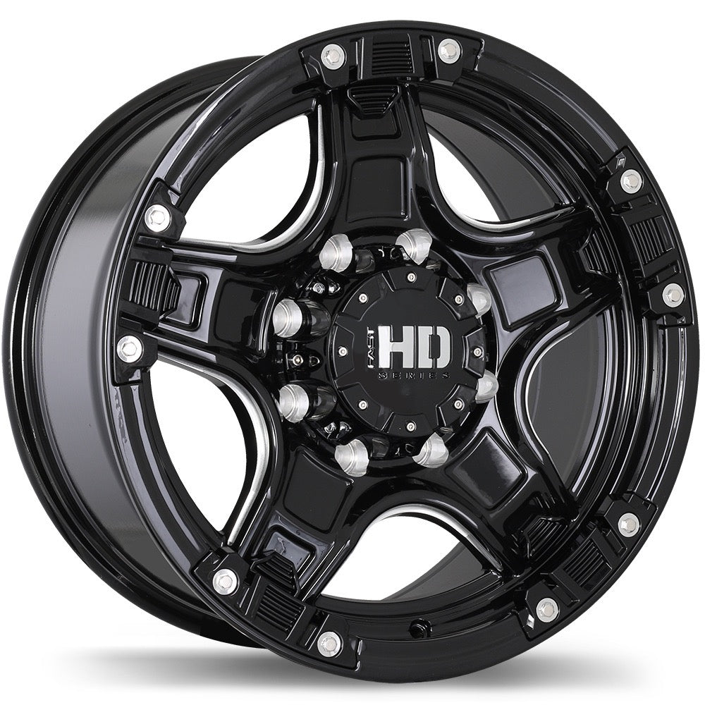 22x9.5 Fast HD Rampage Rims 8x170 - R&T Sales