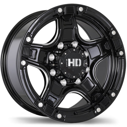 22x9.5 Fast HD Rampage Rims 8x170 - R&T Sales