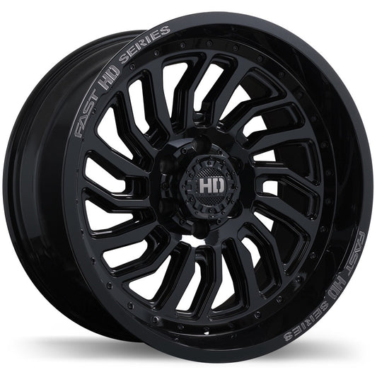 20x10 Fast D-STRUCT Rims 6x139 Gloss Black