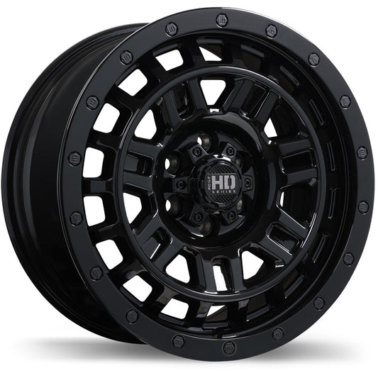 16x8 Fast K-0 Gloss Black Rims 6x120