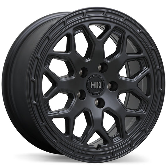 5x108 Fast HD Bandit Matte Black Rims - 17" & 18"