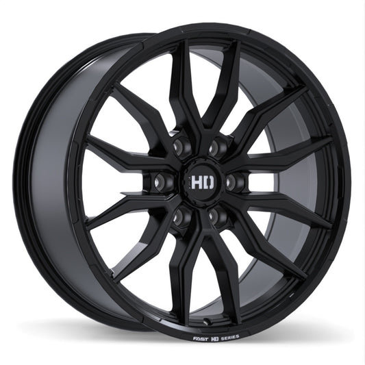 20x9 Fast Grit Satin Black Rims 6x139.7