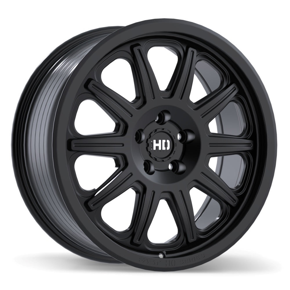 5x114.3 Fast HD Fury Satin Black - 17", 18", 19"