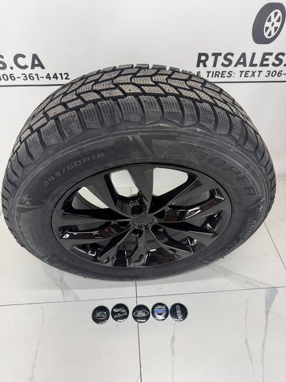 Cooper Endeavor Snow Claw Winter Tires on 17", 18", 19" or 20" Black RT Rims 5x108