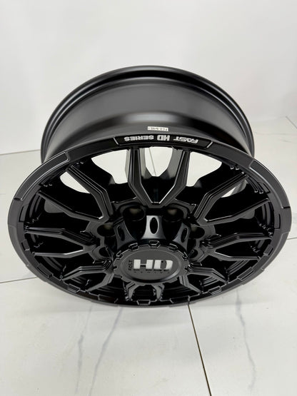 18x8.5 Fast HD Grit Rims 8×165 - GM Oem Offset