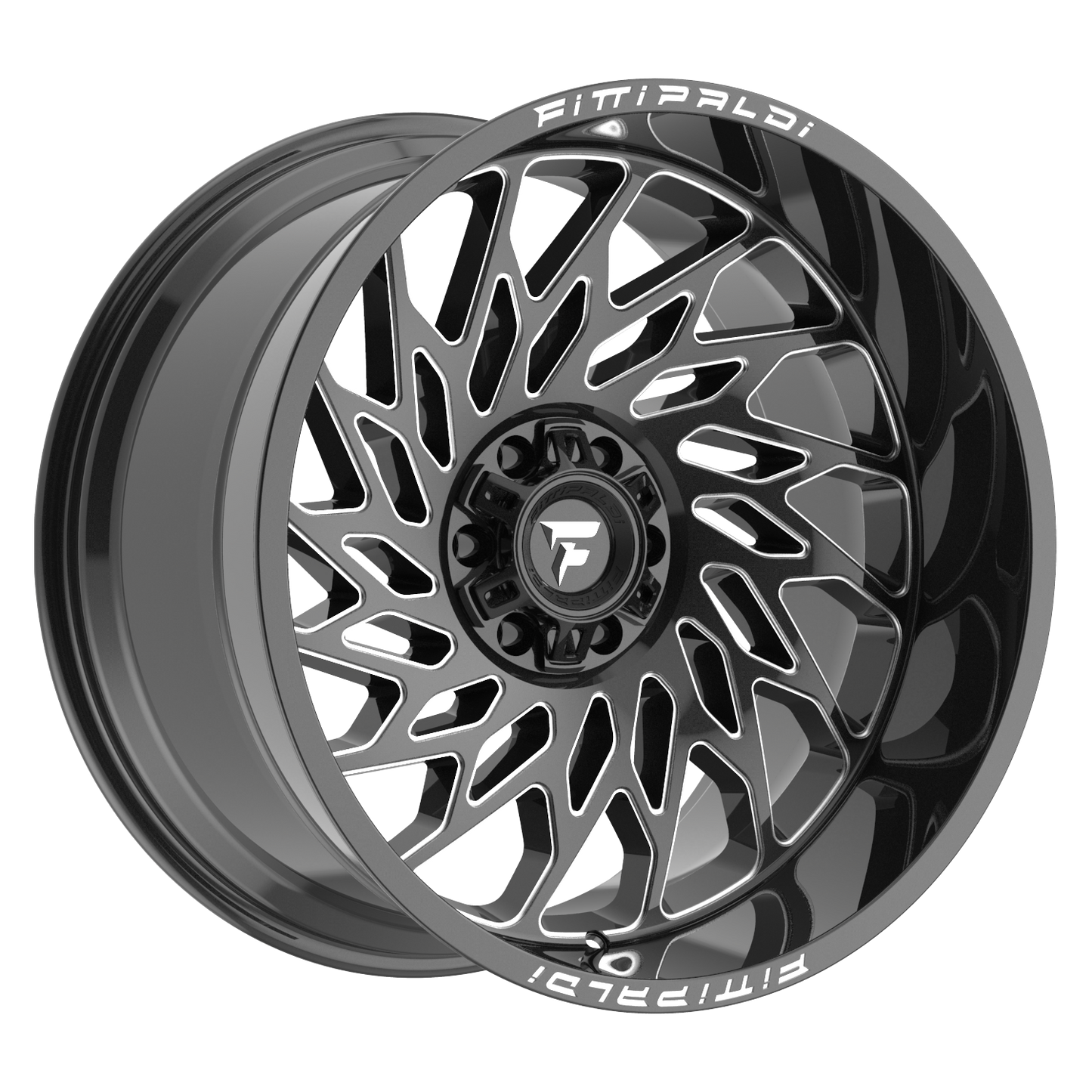 Fittipaldi FA20 Gloss Black Milled Rims – 20", 22"