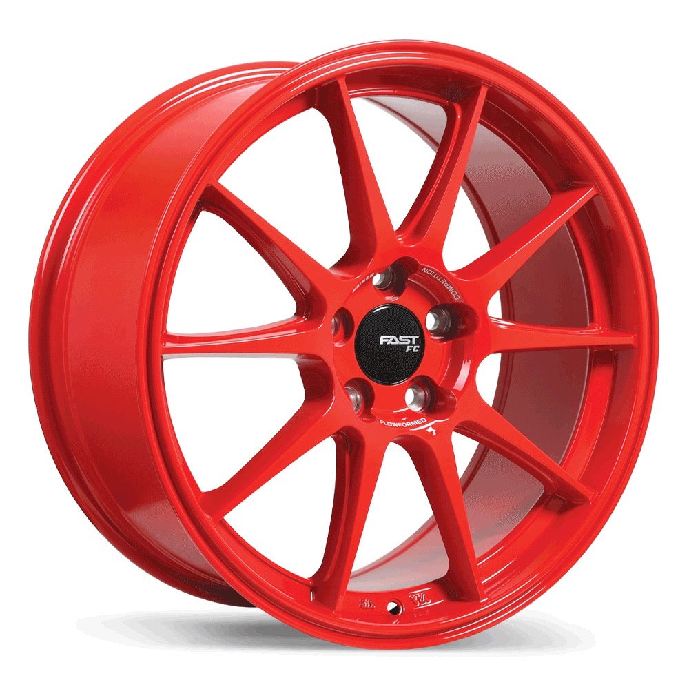 18x8 Fast FC08 Gloss Red rims