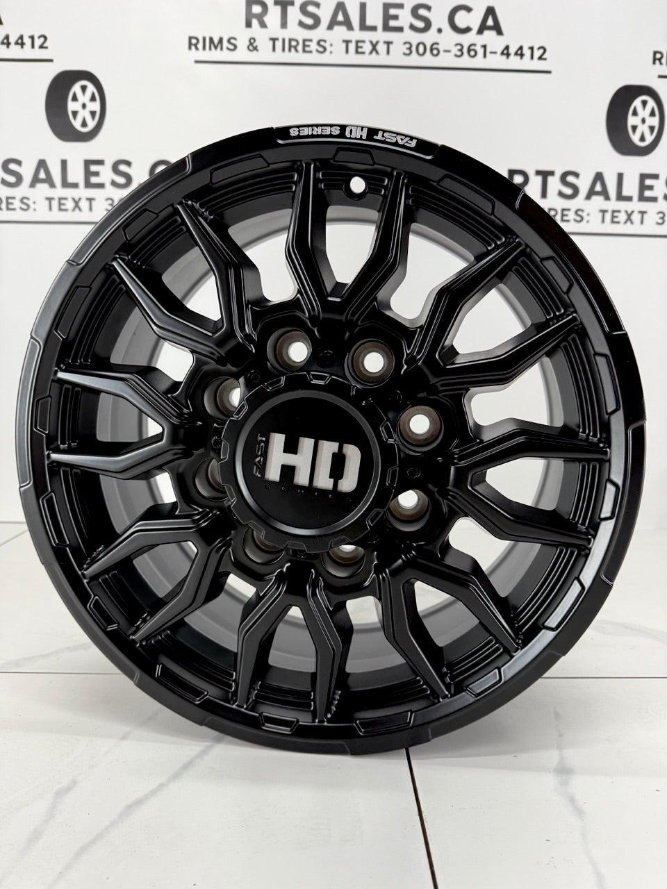 18x8.5 Fast HD Grit Rims 8×165 - GM Oem Offset