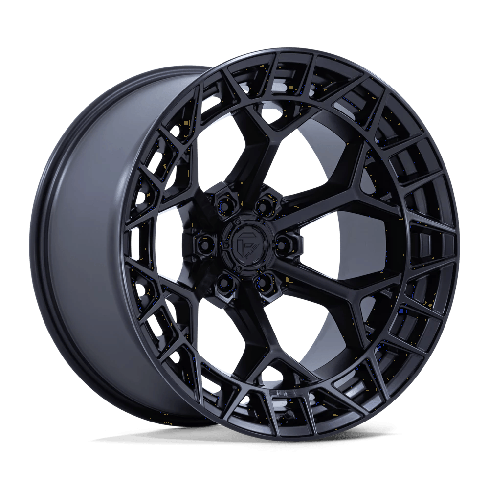22x9.5 Fuel Charger Rims 6x139.7 — Blackout