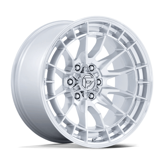 17x9 Fuel Revolt Rims 6x139.7 — Hyper Silver W/ Machined Face